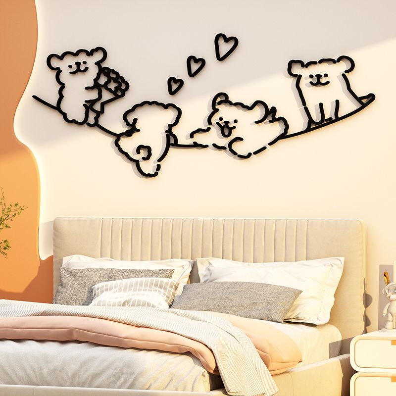 Tranh mica EPeBen dán tường nổi 3d Những chú cho vui vẻ trang trí Phòng cho bé, Phòng khách