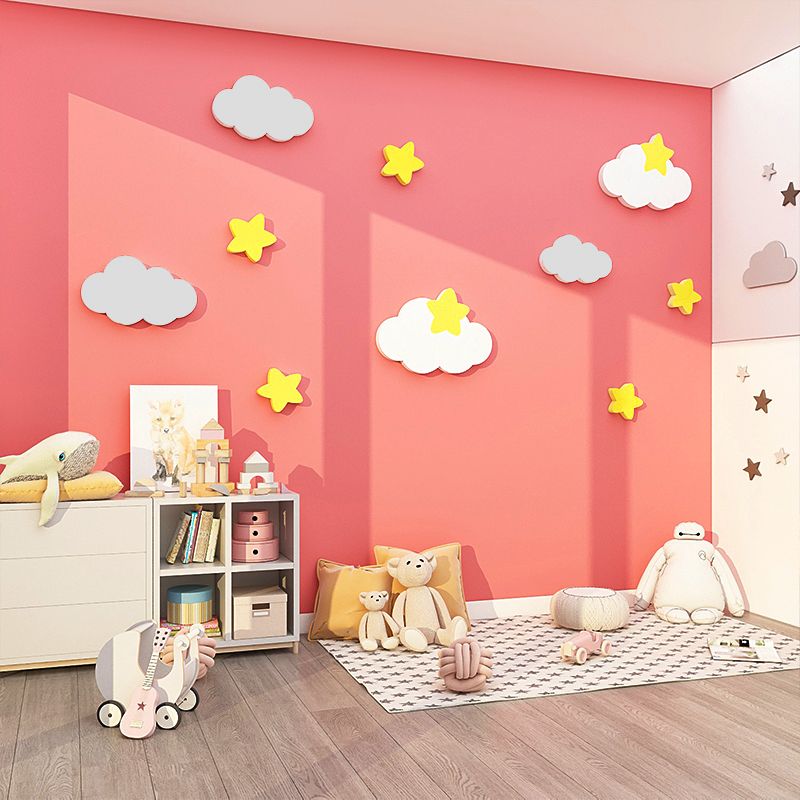 Tranh Fomex EPeBen dán tường nổi 3d Hình Mây và sao decor trang trí Phòng cho bé, Phòng ngủ, Phòng khách, Mẫu giáo