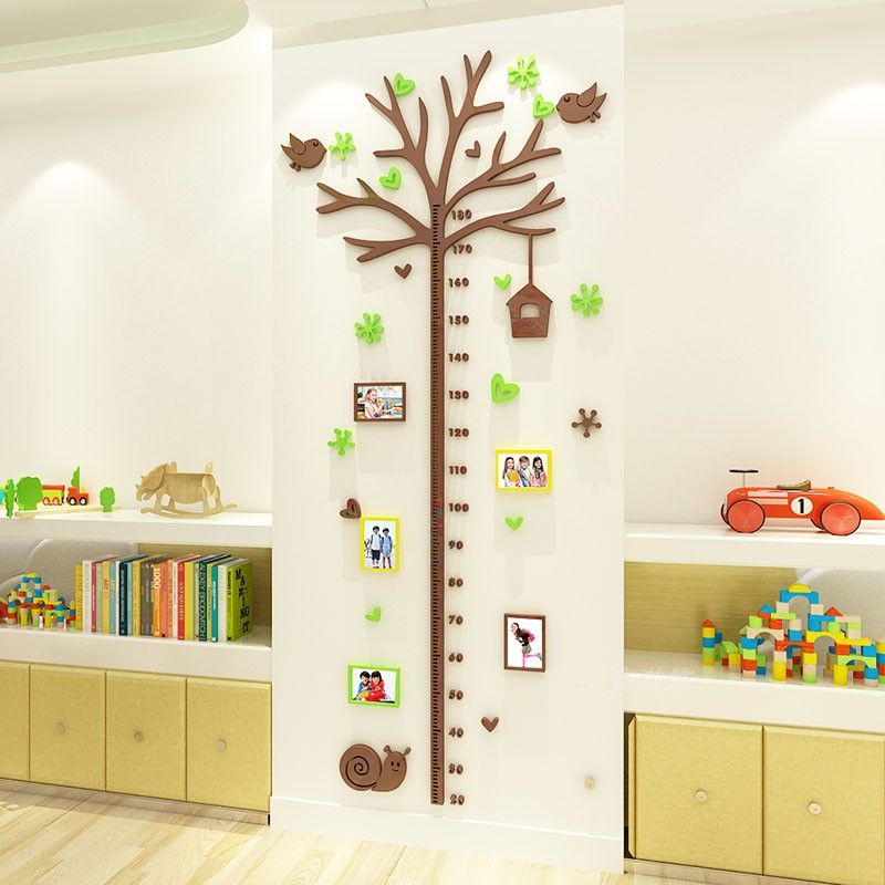 Tranh mica EPeBen dán tường nổi 3d hình Cây chiều cao decor trang trí Phòng học,Mầm non