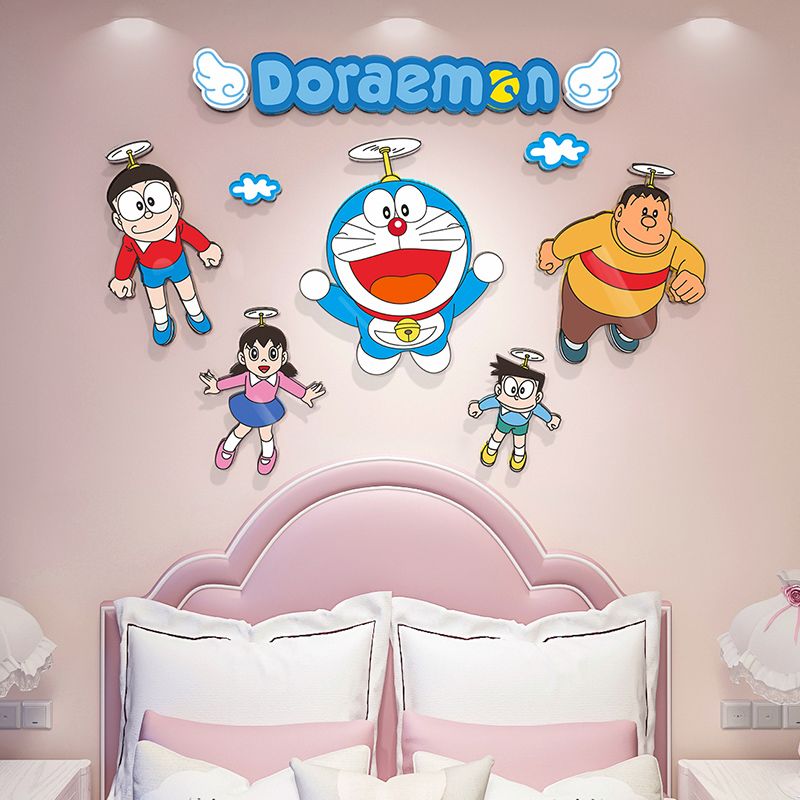 Tranh Fomex EPeBen dán tường nổi 3d Hình Doraemon Decor Trang Trí Phòng Trẻ Cho Bé, Mầm non, Mẫu Giáo