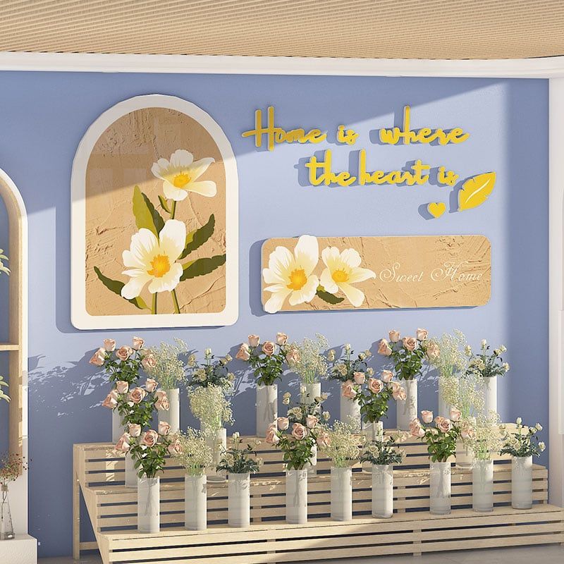 Tranh Fomex EPeBen dán tường nổi 3d Hình Sweet Home Decor Trang Trí Nhà Hàng Quán Ăn Phòng Bếp