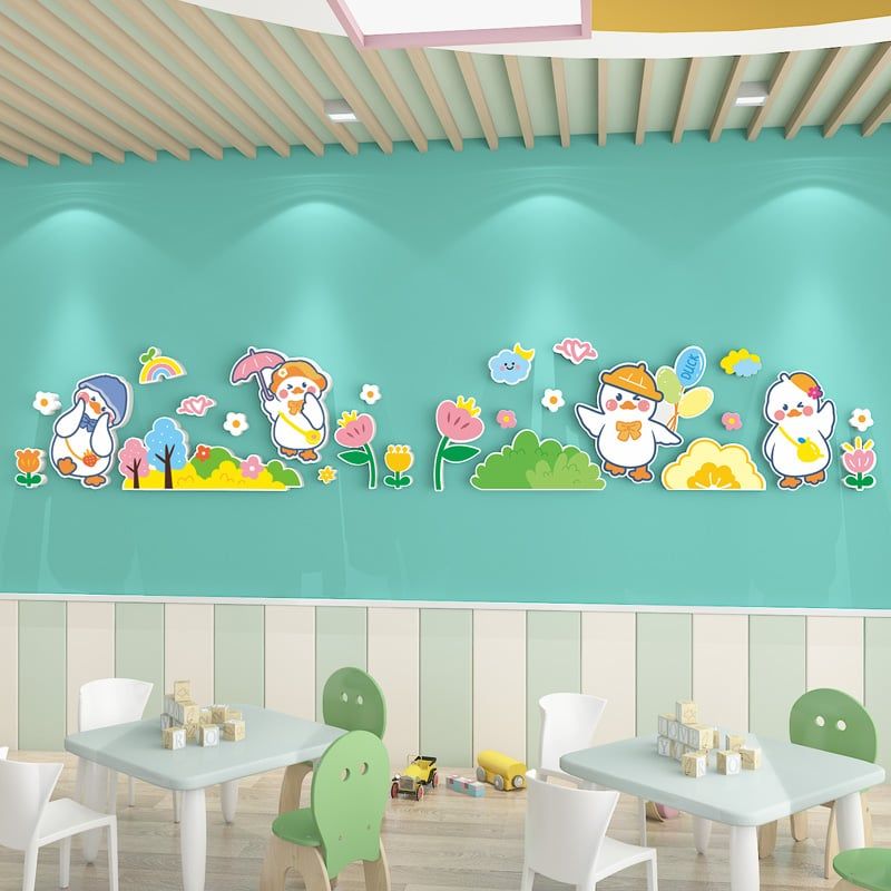 Tranh Fomex EPeBen dán tường nổi 3d Hình Thế giới động vật decor trang trí Phòng cho bé, Phòng ngủ, Mẫu giáo