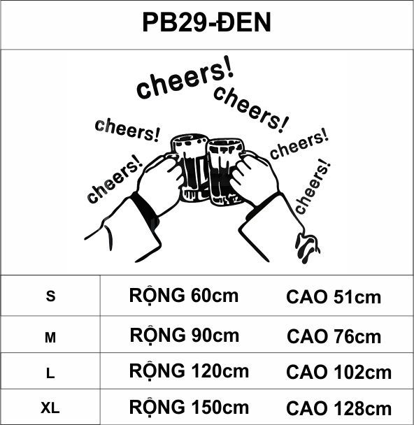 Tranh mica EPeBen dán tường nổi 3d hình Nâng cốc cùng chill decor trang trí quán ăn, cửa hàng, quán nhậu