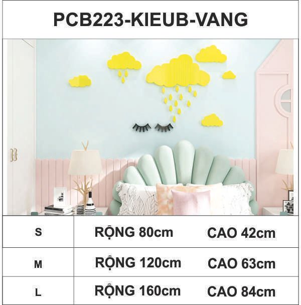 Tranh mica EPeBen dán tường nổi 3d hình dán tường đám mây dễ thương decor trang trí lớp học, mầm non, mẫu giáo