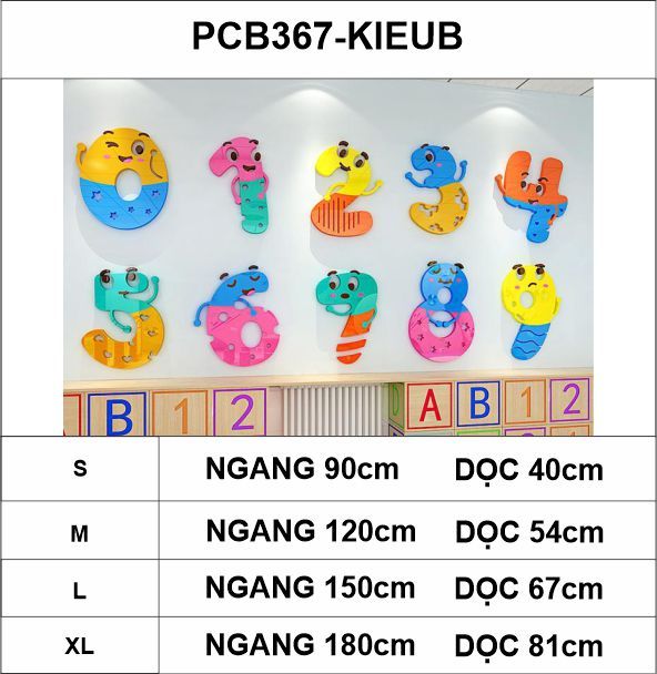 Tranh mica EPeBen dán tường nổi 3d hình Số Đếm decor trang trí Phòng cho bé, Phòng ngủ, Phòng khách,Mầm non