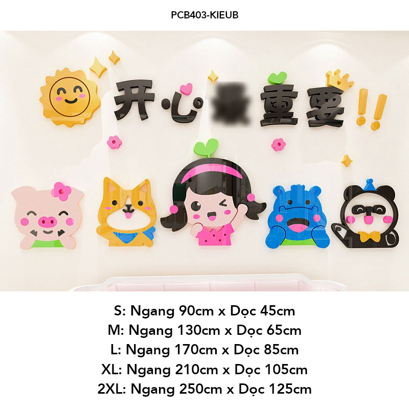 Tranh mica EPeBen dán tường nổi 3d hình dán công chúa 3D decor trang trí Phòng cho bé, Phòng ngủ, Mẫu giáo, Phòng học