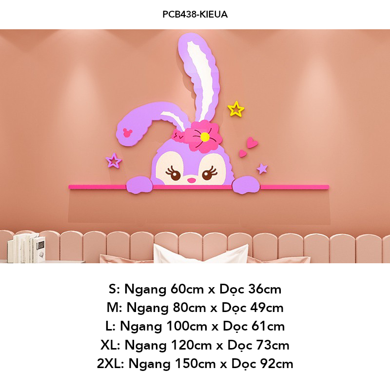 Tranh mica EPeBen dán tường nổi 3d hình Những con thú nhồi bông vui nhộn decor trang trí Phòng ngủ cho bé, Lớp học