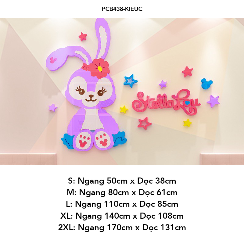 Tranh mica EPeBen dán tường nổi 3d hình Những con thú nhồi bông vui nhộn decor trang trí Phòng ngủ cho bé, Lớp học