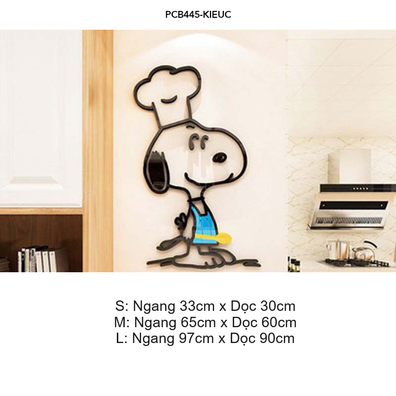 Tranh mica EPeBen dán tường nổi 3d hình Chú chó Snoopy vui nhộn decor trang trí Phòng ngủ cho bé, Phòng khách, Mẫu giáo