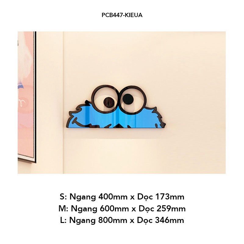 Tranh mica EPeBen dán tường nổi 3d hình Sesame Street decor trang trí Phòng ngủ cho bé, Lớp Học Mẫu giáo, Khu Vui Chơi