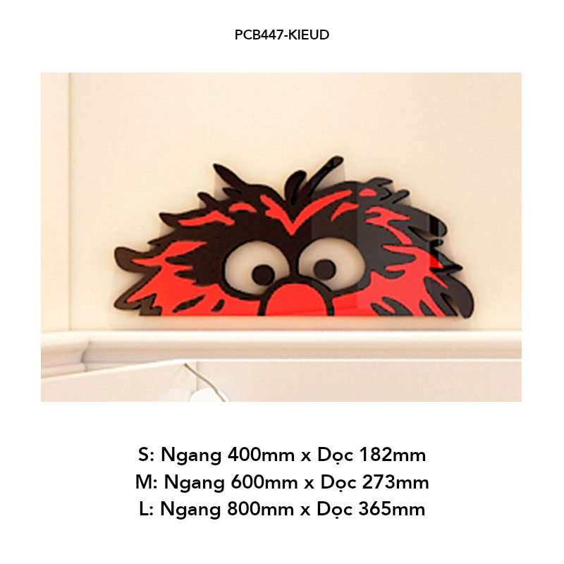 Tranh mica EPeBen dán tường nổi 3d hình Sesame Street decor trang trí Phòng ngủ cho bé, Lớp Học Mẫu giáo, Khu Vui Chơi