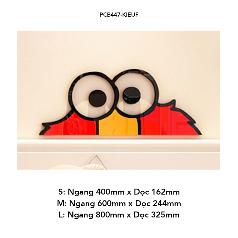 Tranh mica EPeBen dán tường nổi 3d hình Sesame Street decor trang trí Phòng ngủ cho bé, Lớp Học Mẫu giáo, Khu Vui Chơi