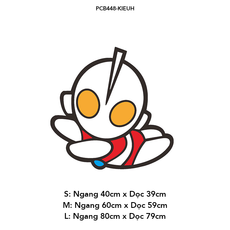 Tranh mica EPeBen dán tường nổi 3d hình Ultra man chibi decor trang trí Phòng cho bé, Phòng ngủ, Phòng khách, Mẫu giáo