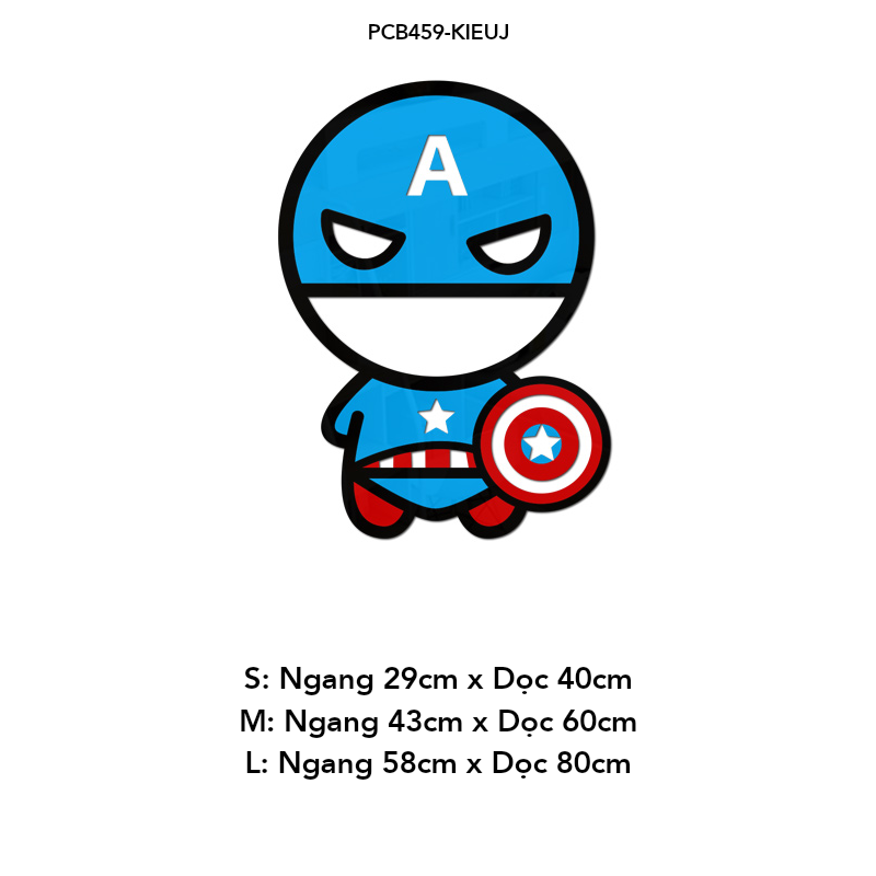 Tranh mica EPeBen dán tường nổi 3d hình Thế giới siêu anh hùng Marvel decor trang trí Phòng ngủ cho bé, Lớp Học Mẫu giáo