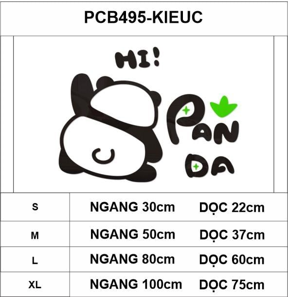 Tranh mica EPeBen dán tường nổi 3d hình Gấu trúc hạnh phúc decor trang trí Phòng cho bé, Phòng khách, Phòng ngủ Mẫu giáo