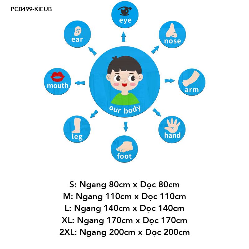Tranh mica EPeBen dán tường nổi 3d Hệ thống cơ thể người decor trang trí Phòng cho bé, Phòng ngủ, Phòng khách, Mẫu giáo