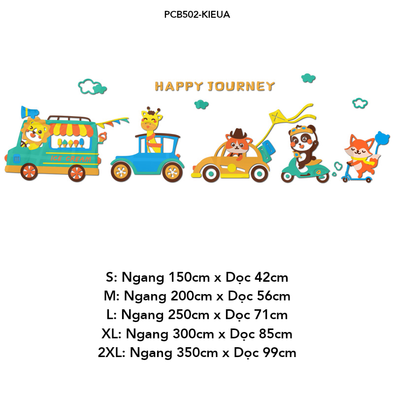 Tranh mica EPeBen dán tường nổi 3d hình Hành trình vui vẻ decor trang trí Phòng cho bé, Phòng ngủ, Phòng khách, Mẫu giáo
