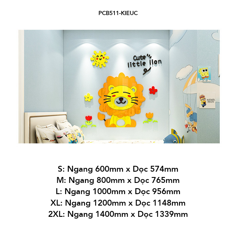 Tranh mica EPeBen dán tường nổi 3d Khủng Long Đáng Yêu trang trí Phòng cho bé, Phòng ngủ,Ohòng Khách,Mầm non