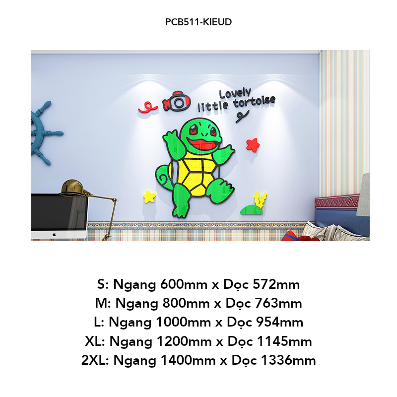 Tranh mica EPeBen dán tường nổi 3d Khủng Long Đáng Yêu trang trí Phòng cho bé, Phòng ngủ,Ohòng Khách,Mầm non
