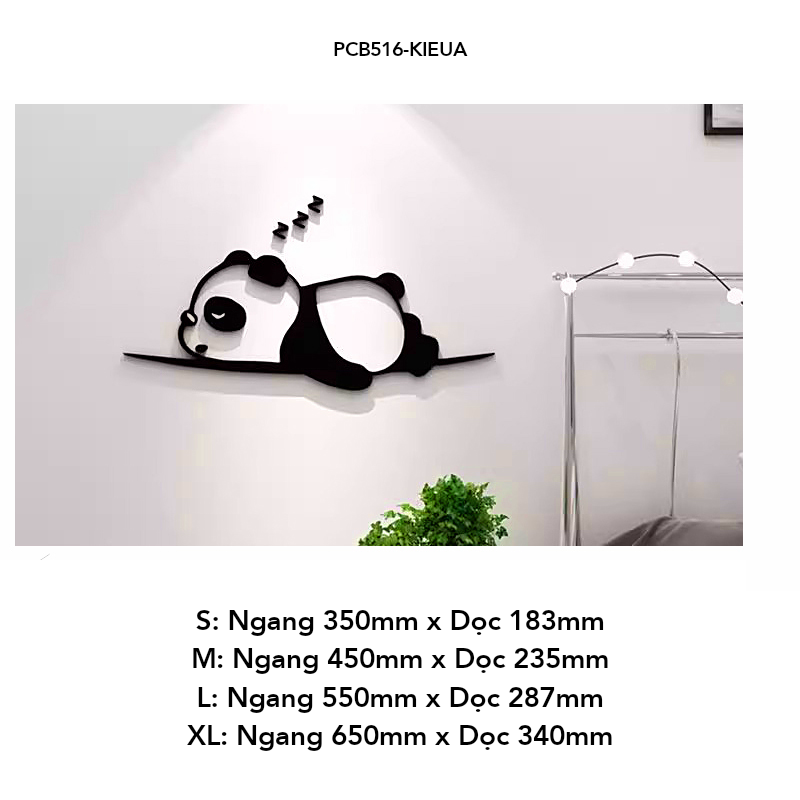 Tranh mica dán tường EPeBen hình Gấu trúc ngủ nướng decor trang trí Phòng cho bé, Phòng ngủ, Phòng khách, Mẫu giáo