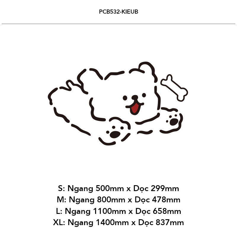 Tranh mica EPeBen dán tường nổi 3d hình Chú chó yêu đời decor trang trí Phòng cho bé, Phòng khách, Phòng ngủ, Mẫu giáo