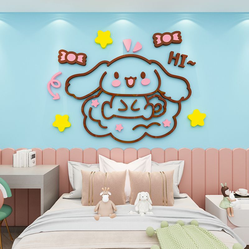 Tranh mica EPeBen dán tường nổi 3d hình Chú Thỏ hello Trang Trí Phòng Trẻ Em,Mẫu Giáo, Lớp Học