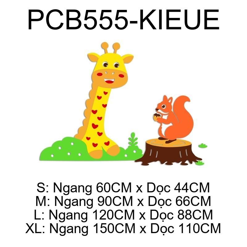 Tranh mica EPeBen dán tường nổi 3d hình Động vật vui nhộn Trang Trí Phòng Cho Bé,Mẫu Giáo, Lớp Học