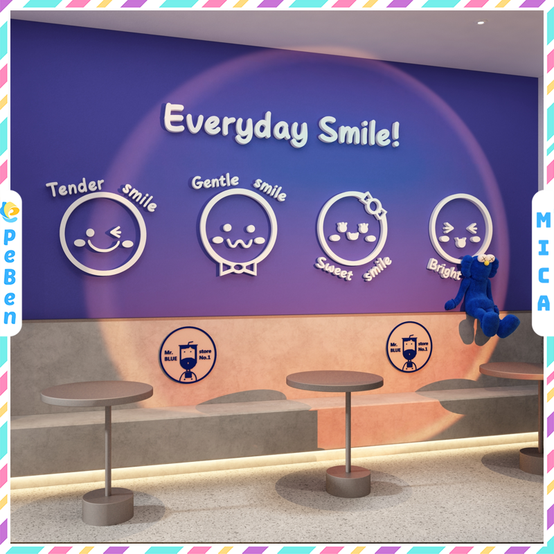 Tranh Mica EPeBen dán tường nổi 3d Everyday Smile trang trí Phòng cho bé, Phòng ngủ, Mẫu giáo