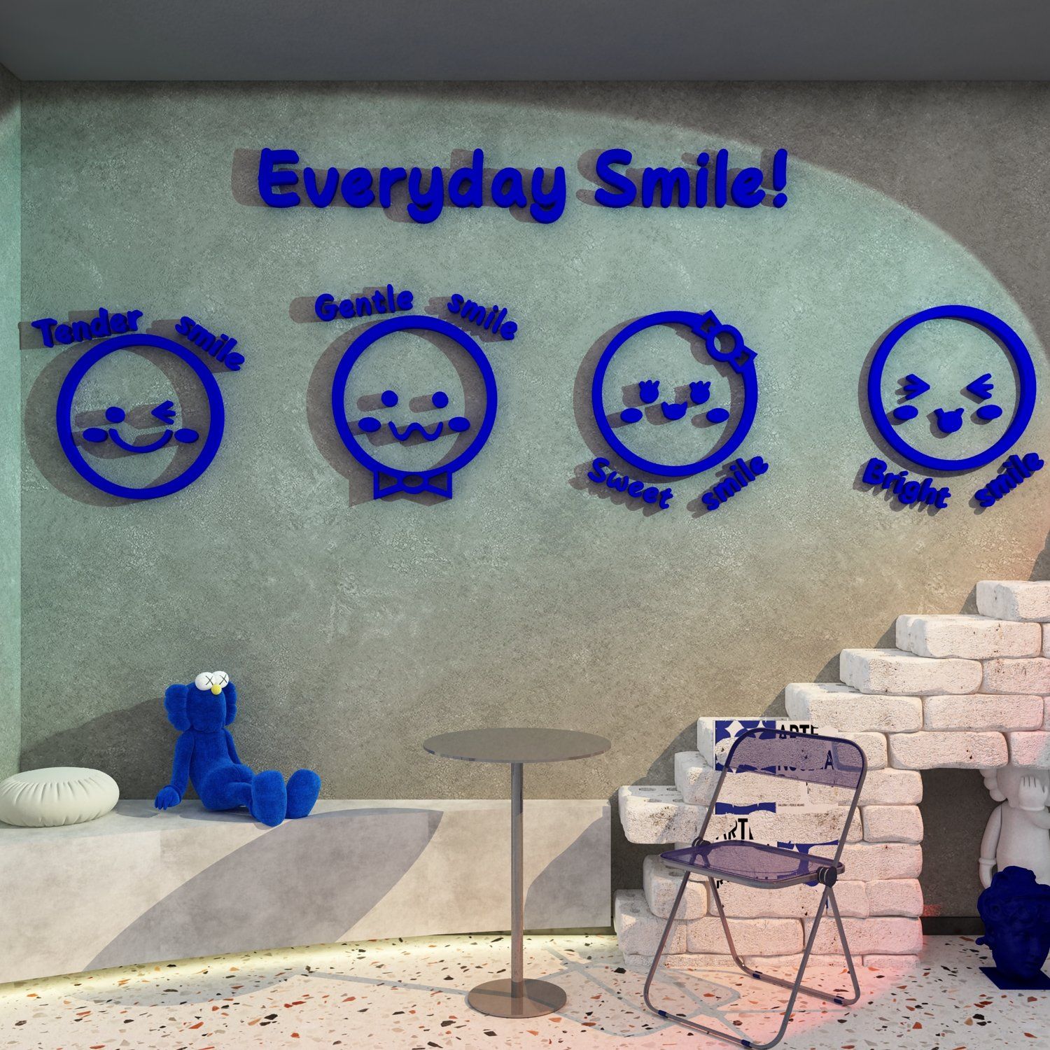 Tranh Mica EPeBen dán tường nổi 3d Everyday Smile trang trí Phòng cho bé, Phòng ngủ, Mẫu giáo