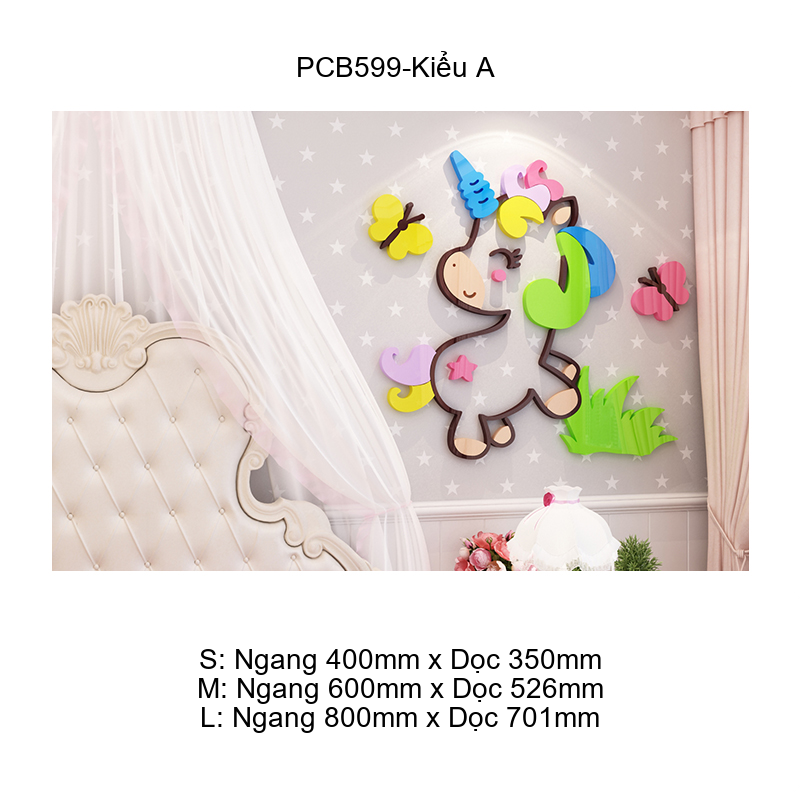 Tranh Mica EPeBen dán tường nổi 3d Kỳ Lần trang trí Phòng cho bé, Phòng ngủ, Mẫu giáo