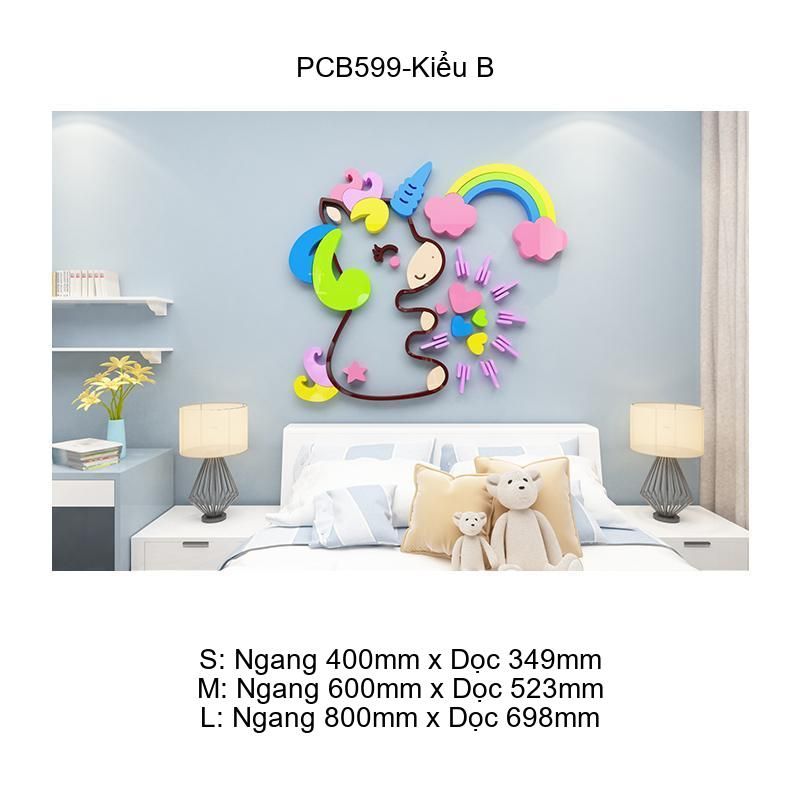 Tranh Mica EPeBen dán tường nổi 3d Kỳ Lần trang trí Phòng cho bé, Phòng ngủ, Mẫu giáo