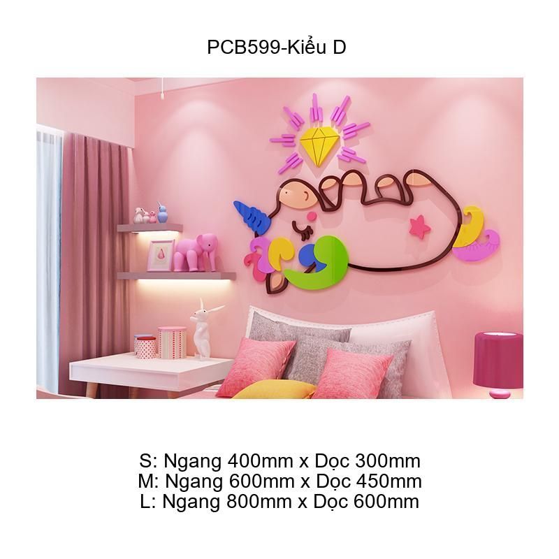 Tranh Mica EPeBen dán tường nổi 3d Kỳ Lần trang trí Phòng cho bé, Phòng ngủ, Mẫu giáo