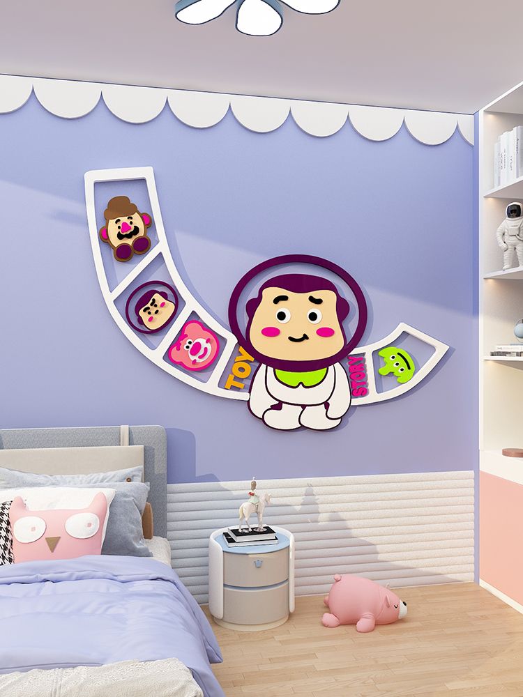 Tranh Mica EPeBen dán tường nổi 3d Hoạt Hình trang trí Phòng cho bé, Phòng ngủ, Mẫu giáo