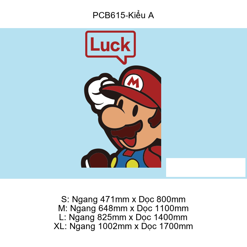 Tranh Mica EPeBen dán tường nổi 3d Mario luck trang trí Phòng cho bé, Phòng ngủ, Mẫu giáo