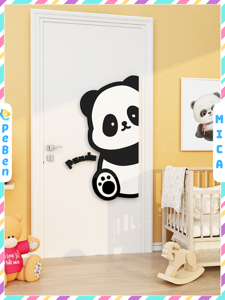 Tranh Mica EPeBen dán tường nổi 3d Gấu Trúc trang trí Phòng cho bé, Phòng ngủ, Mẫu giáo