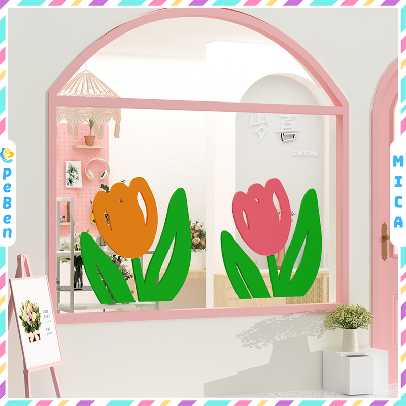 Tranh Mica EPeBen dán tường nổi 3d Bông Hoa trang trí Phòng cho bé, Phòng ngủ, Mẫu giáo