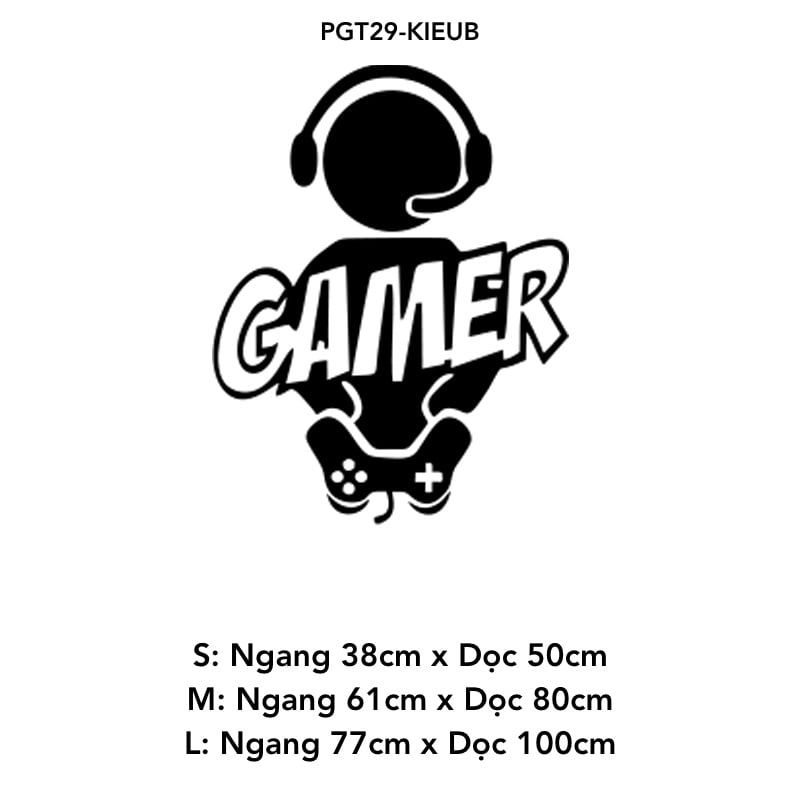 Tranh mica dán tường Nhân Vật Trong Game Tay Cầm trang trí Phòng Chơi Game, Quán Net