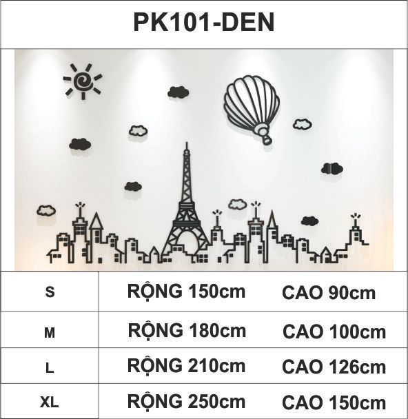 Tranh mica EPeBen dán tường nổi 3d hình thành phố hiện đại decor trang trí phòng khách, nhà cửa