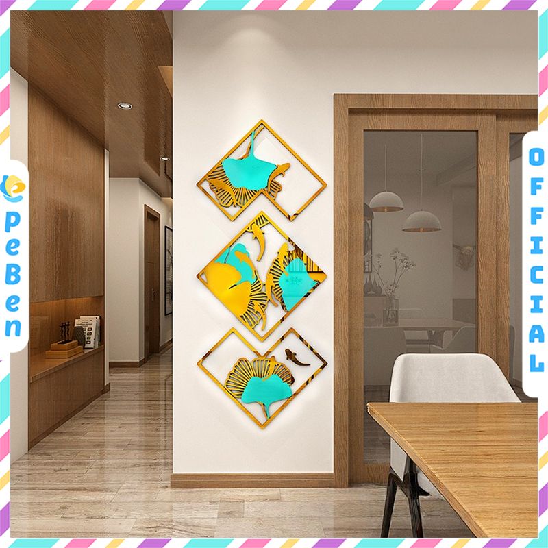 Tranh mica EPeBen dán tường nổi 3d hình cá chép decor trang trí Phòng ngủ, Phòng khách, Phòng làm việc, Cửa hàng