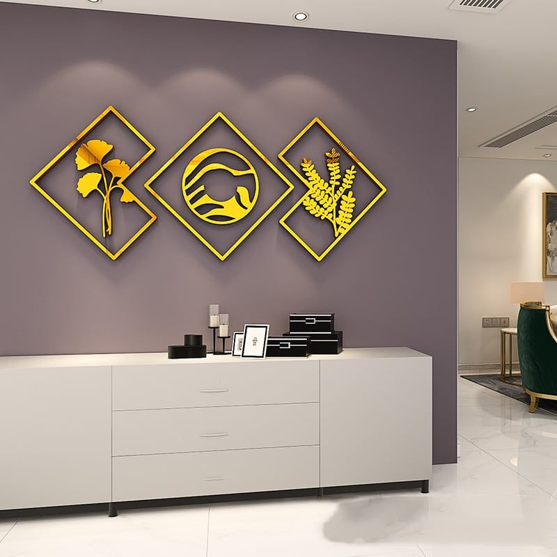 Tranh mica EPeBen dán tường nổi 3d hình cá chép decor trang trí Phòng ngủ, Phòng khách, Phòng làm việc, Cửa hàng