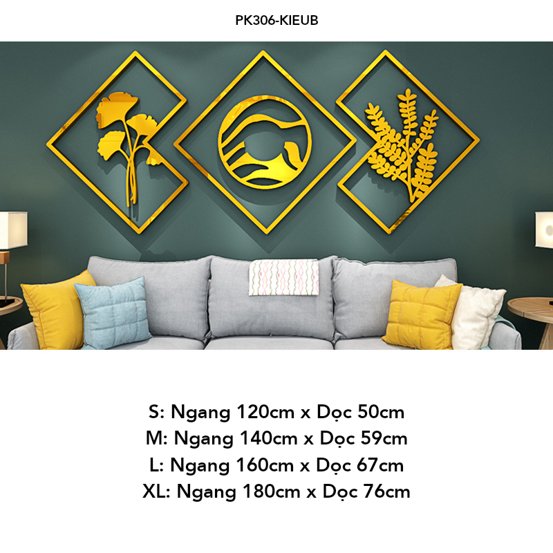 Tranh mica EPeBen dán tường nổi 3d hình cá chép decor trang trí Phòng ngủ, Phòng khách, Phòng làm việc, Cửa hàng