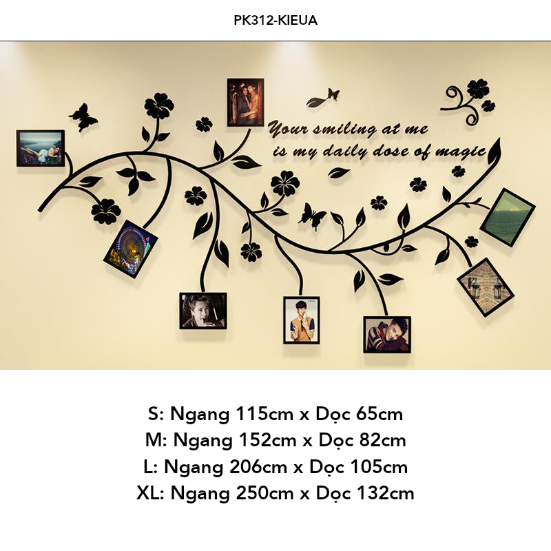 Tranh mica EPeBen dán tường nổi 3d hình khu vực treo ảnh tạo điểm nhấn cho phòng decor trang trí Phòng khách, phòng ngủ