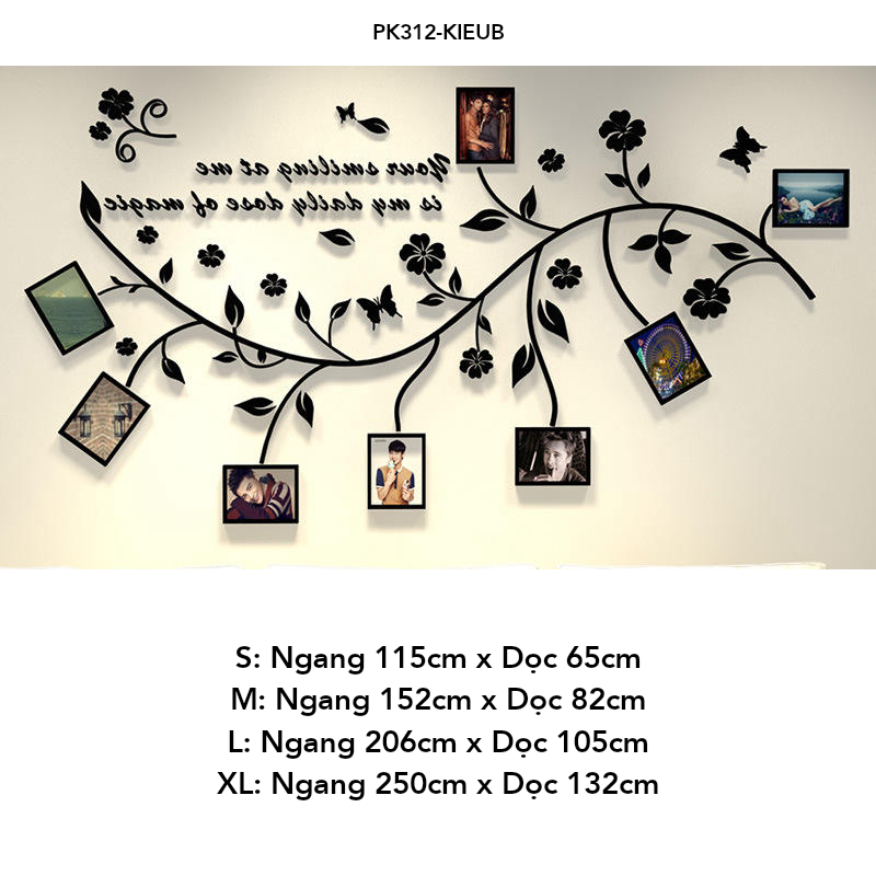 Tranh mica EPeBen dán tường nổi 3d hình khu vực treo ảnh tạo điểm nhấn cho phòng decor trang trí Phòng khách, phòng ngủ
