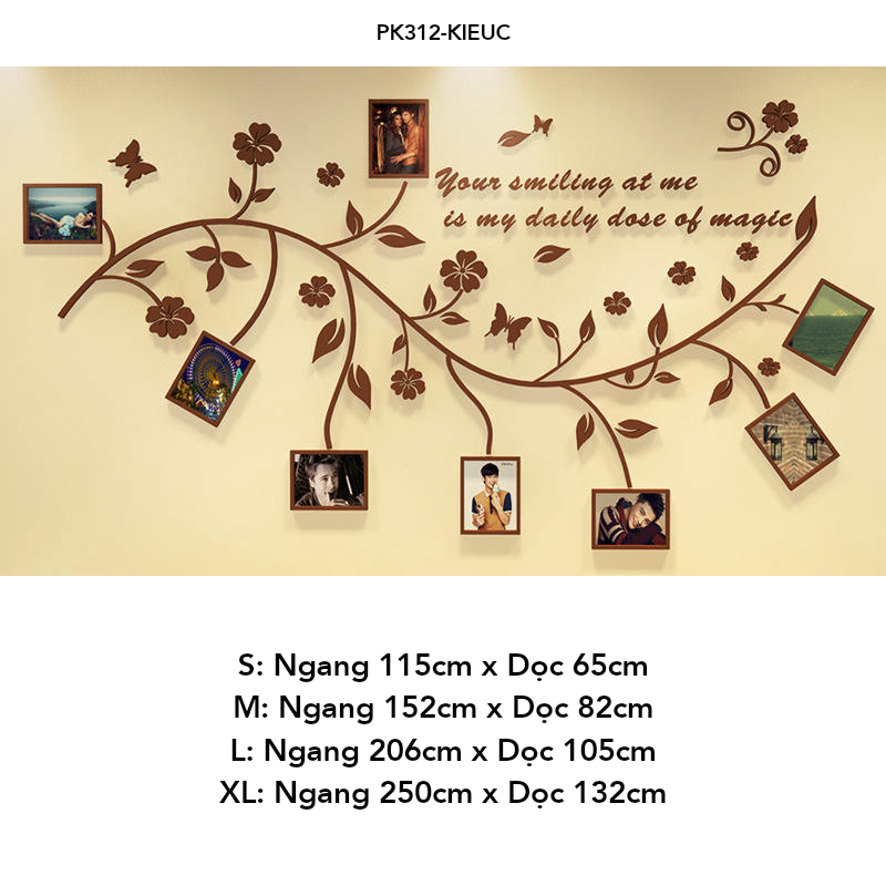Tranh mica EPeBen dán tường nổi 3d hình khu vực treo ảnh tạo điểm nhấn cho phòng decor trang trí Phòng khách, phòng ngủ