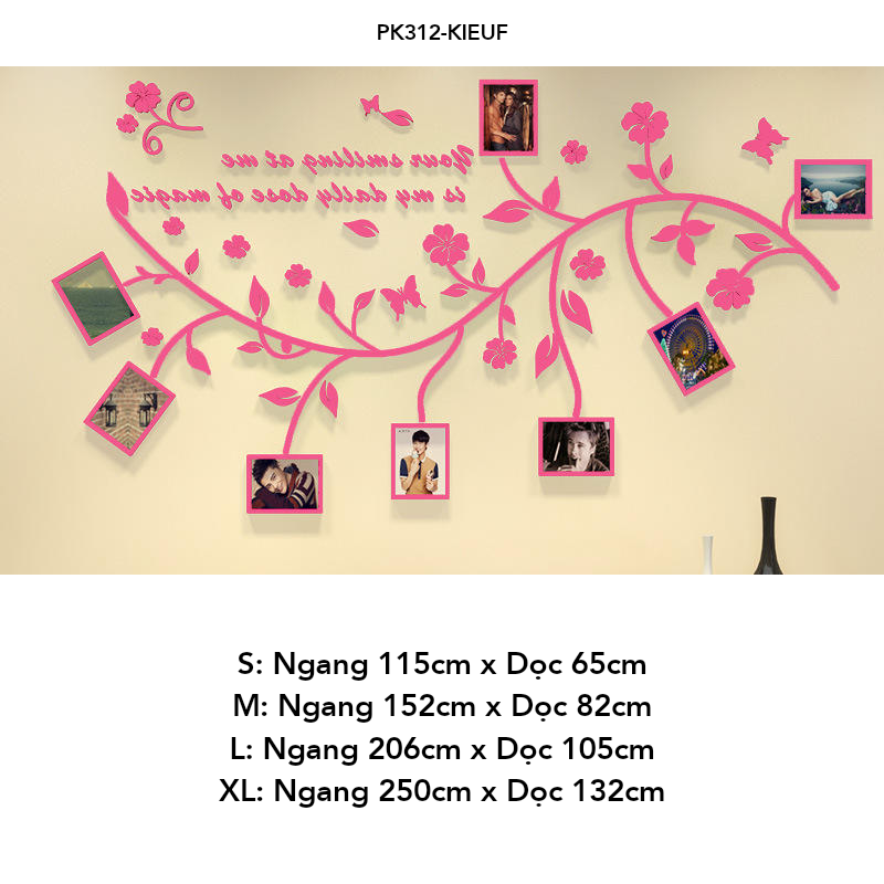 Tranh mica EPeBen dán tường nổi 3d hình khu vực treo ảnh tạo điểm nhấn cho phòng decor trang trí Phòng khách, phòng ngủ