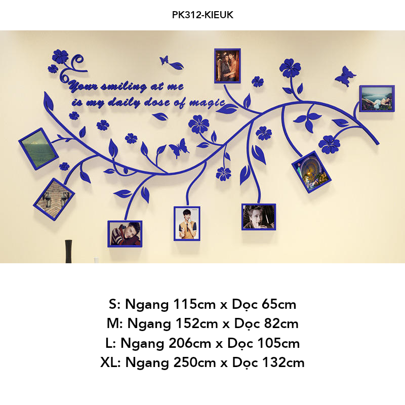 Tranh mica EPeBen dán tường nổi 3d hình khu vực treo ảnh tạo điểm nhấn cho phòng decor trang trí Phòng khách, phòng ngủ