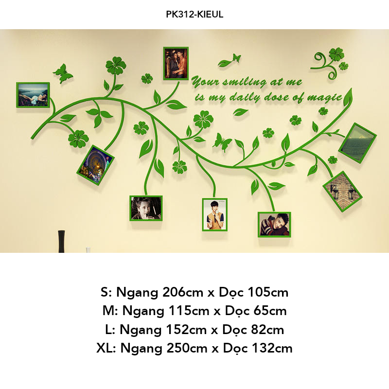 Tranh mica EPeBen dán tường nổi 3d hình khu vực treo ảnh tạo điểm nhấn cho phòng decor trang trí Phòng khách, phòng ngủ