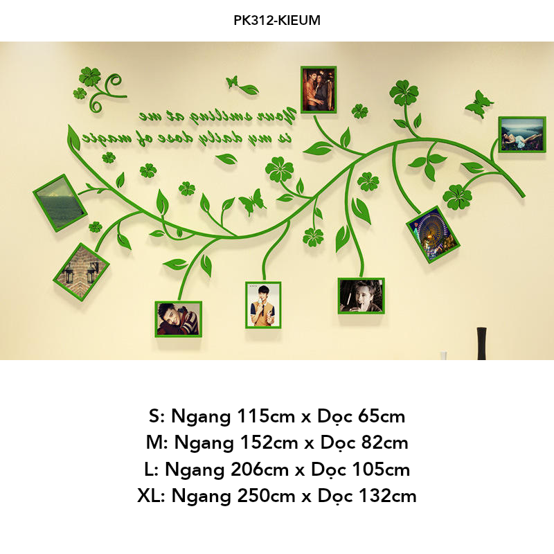Tranh mica EPeBen dán tường nổi 3d hình khu vực treo ảnh tạo điểm nhấn cho phòng decor trang trí Phòng khách, phòng ngủ