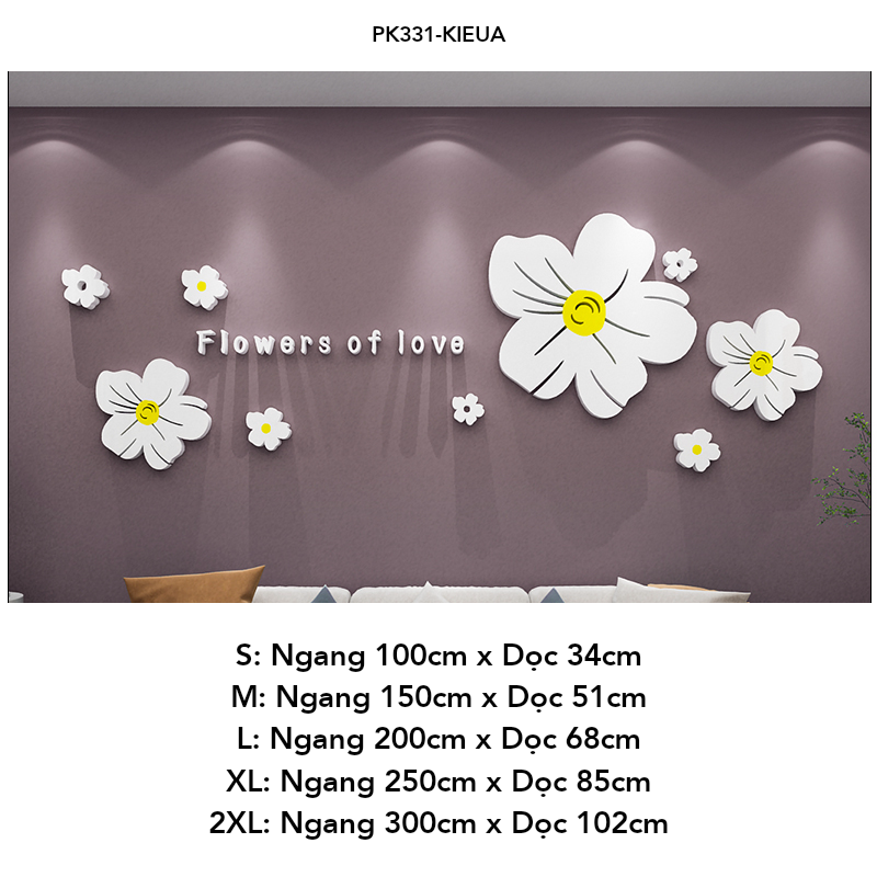 Tranh mica EPeBen dán tường nổi 3d hình Mùa Hoa Mai Tình Yêu decor trang trí Phòng khách, Phòng ngủ, Cửa hàng