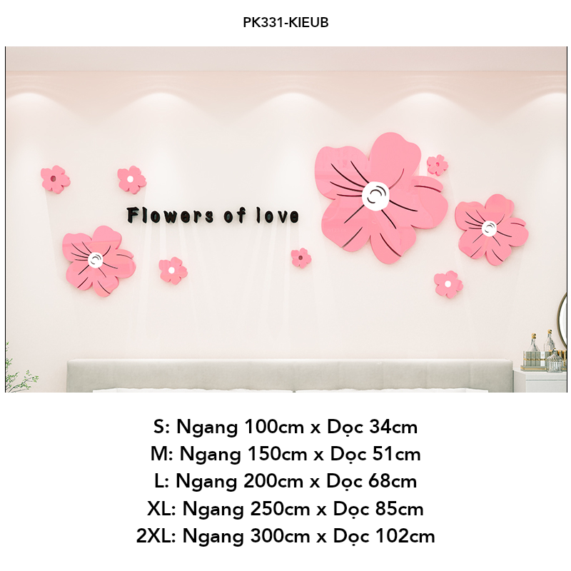 Tranh mica EPeBen dán tường nổi 3d hình Mùa Hoa Mai Tình Yêu decor trang trí Phòng khách, Phòng ngủ, Cửa hàng
